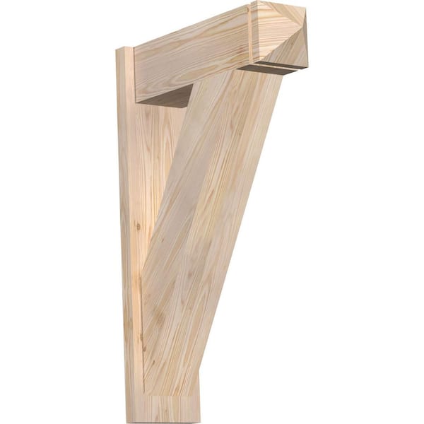 Ekena Millwork 8 in. x 36 in. x 24 in. Traditional Arts and Crafts Smooth Douglas Fir Outlooker