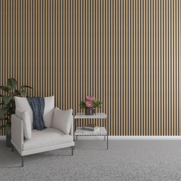Ekena Millwork 47 in. H x 1 in. W Slatwall Panels in Maple 42-Pack
