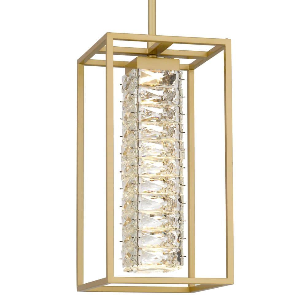 Quoizel Dazzle 9-Watt 1 Light Soft Gold Integrated LED Pendant