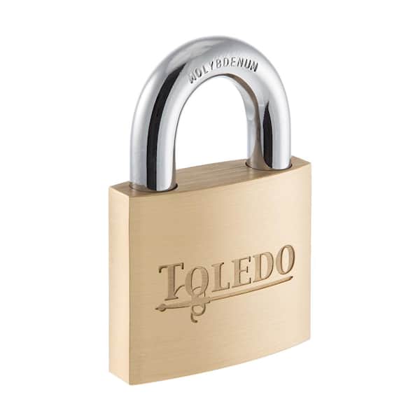 TOLEDO Maximum Security 50 mm Solid Brass Keyed Padlock
