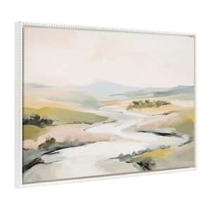 Sylvie Tranquil Landscape II 1-Piece White Framed Canvas Art Print, 31.50 in. x 41.50 in.