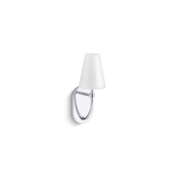 KOHLER Kernen By Studio McGee One-Light Sconce in Polished Chrome