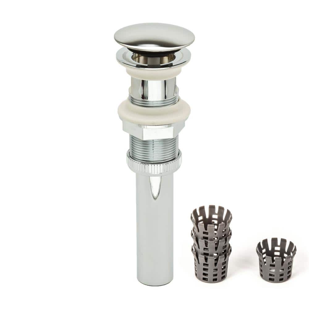DecoDRAIN 2-in-1 Plastic Sink Drain,Push (Open/Close),Umbrella (Open), w/o Overflow,2.7 in. Cap,1.6-2.2 in. Sink Hole,CH price history on PriceWatchPro