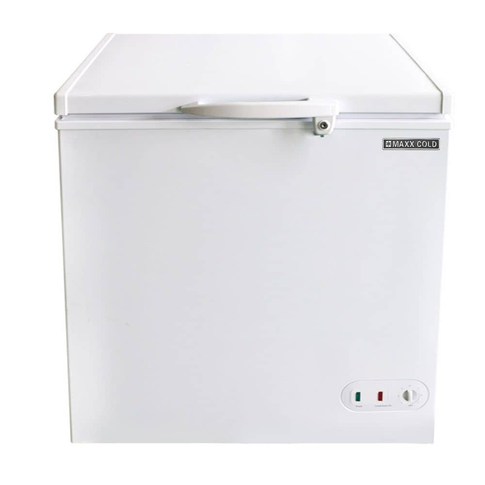 30.4 in. 5.2 cu. ft. Manual Defrost Compact Chest Freezer with Solid Top, Locking Lid, Garage Ready, in White