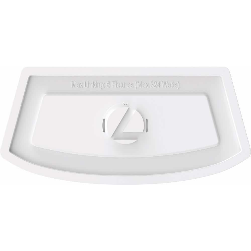 Lithonia 48-Inch White Metal LED Wraparound Light with Frosted Diffuser