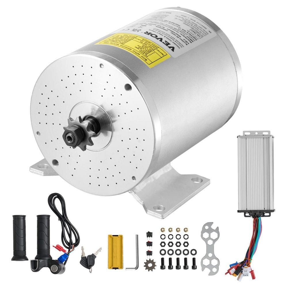 2000-Watts Electric Brushless DC Motor Kit - 48V 4300rpm Motor with Upgraded Speed Controller and Throttle Grip Kit price history on PriceWatchPro