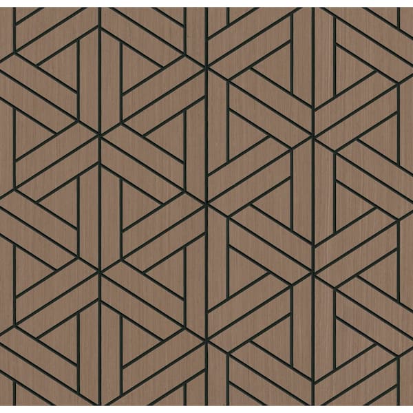 Kaleidoscope Cafe 5.5 in. T x 46 in. x 12.3 in. Beige Wood Peel and Stick Sound Absorbing Panel (10-Pack)