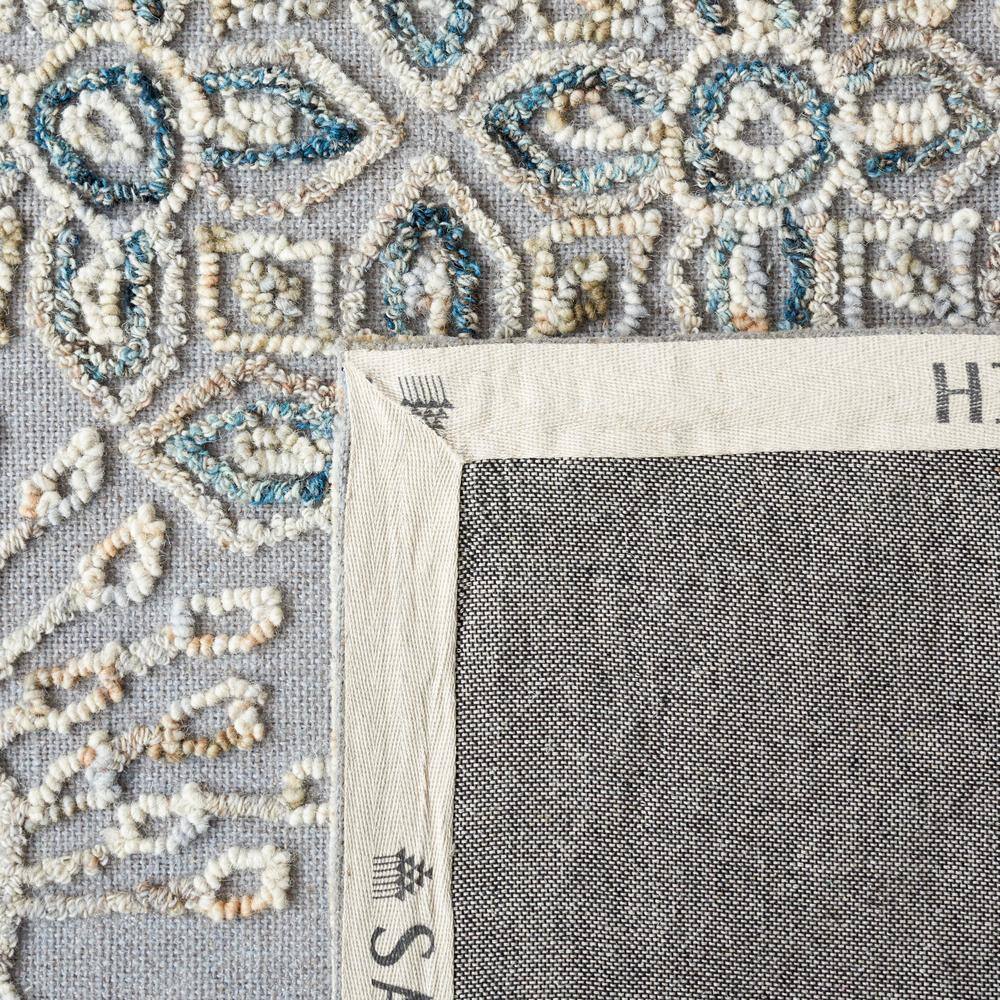 Gray and Beige Hand-Tufted Wool Area Rug, 3' x 5'