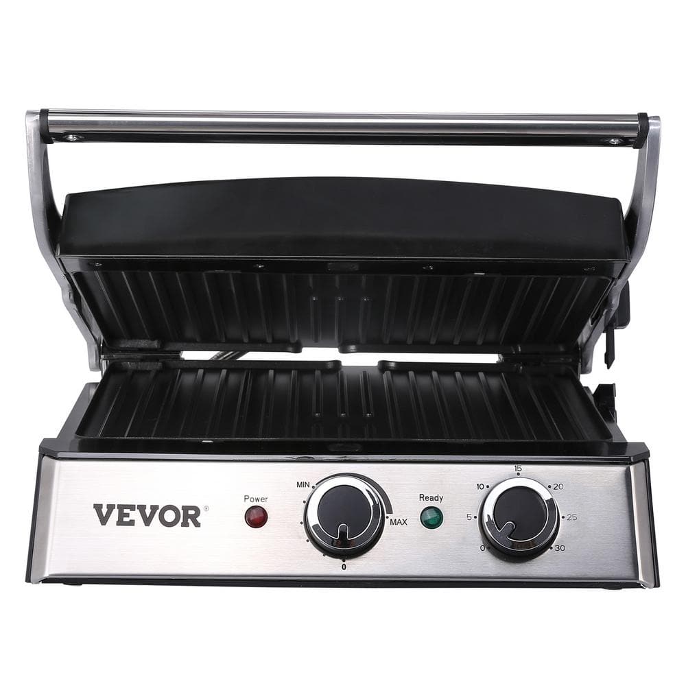 VEVOR 20.3 x 18.1 D Portable Indoor/Outdoor Use 2 - Burner Countertop  Electric Grill