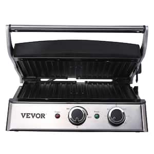 Electric Contact Grills 1500 W Indoor Countertop Panini Press with Non Stick Sandwich Maker 455.3 sq. in. Cooking Area