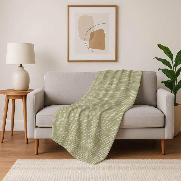 Premium Machine Washable ASB890 Aloe 50 in. x 70 in. Sherpa Throw Blanket