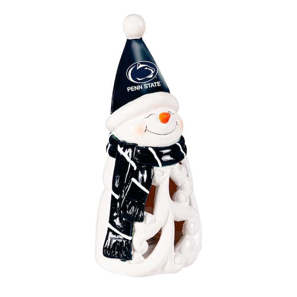 Team Sports America Penn State Snowman LED Christmas Garden Statuary, 8 in.