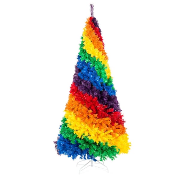 Best Choice Products 7 ft. Multicolor Unlit Fir Artificial Christmas