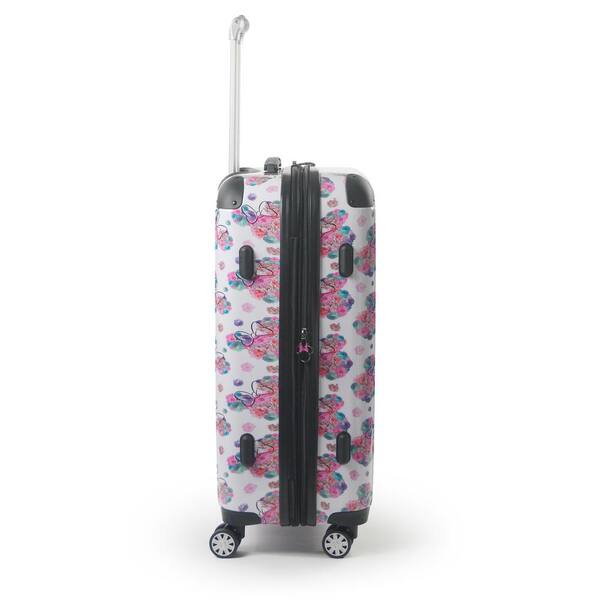 floral hard luggage