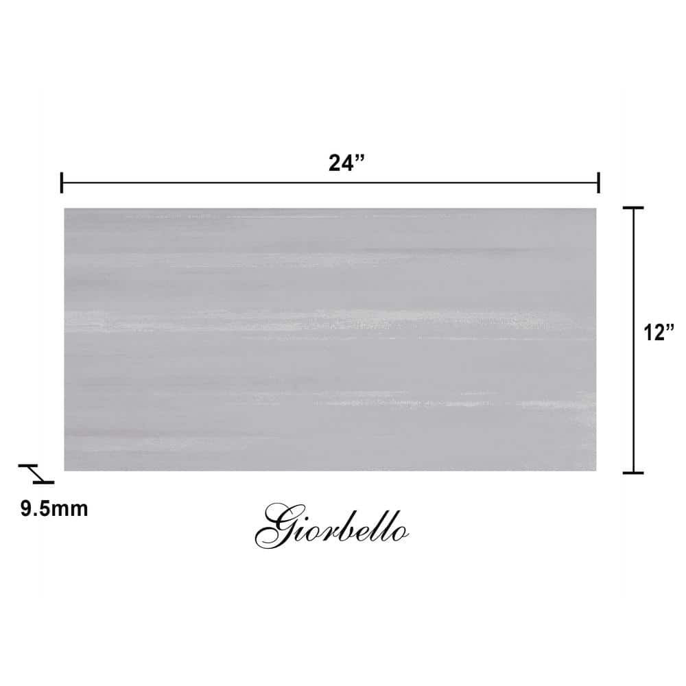 Spazio Laser Gray 12" x 24" Rectified Porcelain Tile