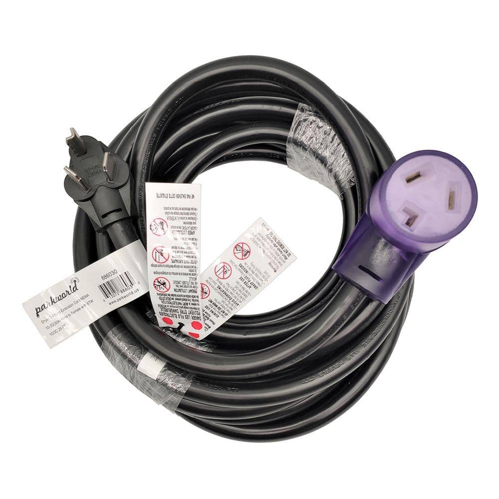 parkworld 25 ft. 10/3 STW 30 Amp 3-prong Dryer Heavy-Duty NEMA 10