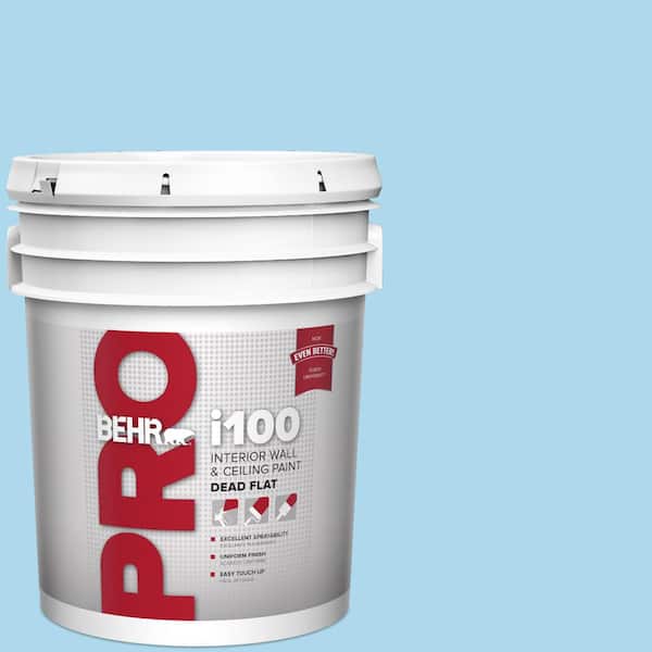 BEHR PRO 5 gal. #540A-3 Blue Feather Dead Flat Interior Paint