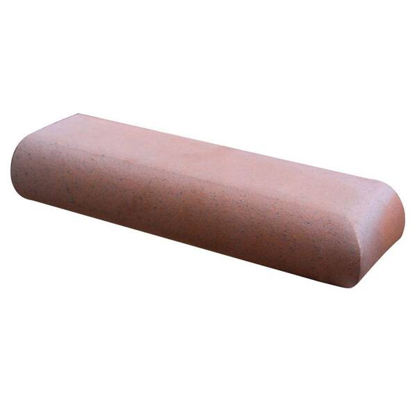 Unbranded Pro-Finish Light Iron Spot 11.5 in. x 3.5 in. x 2.19 in. Bullnose Clay Brick-DISCONTINUED