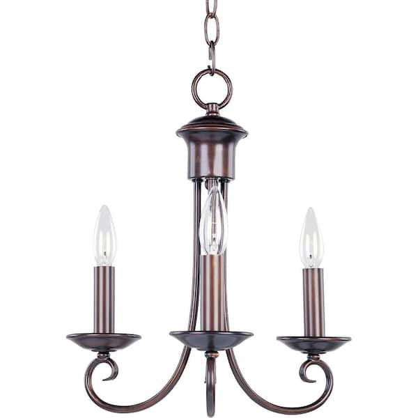 Maxim Lighting Loft 3-Light Oil Rubbed Bronze Chandelier