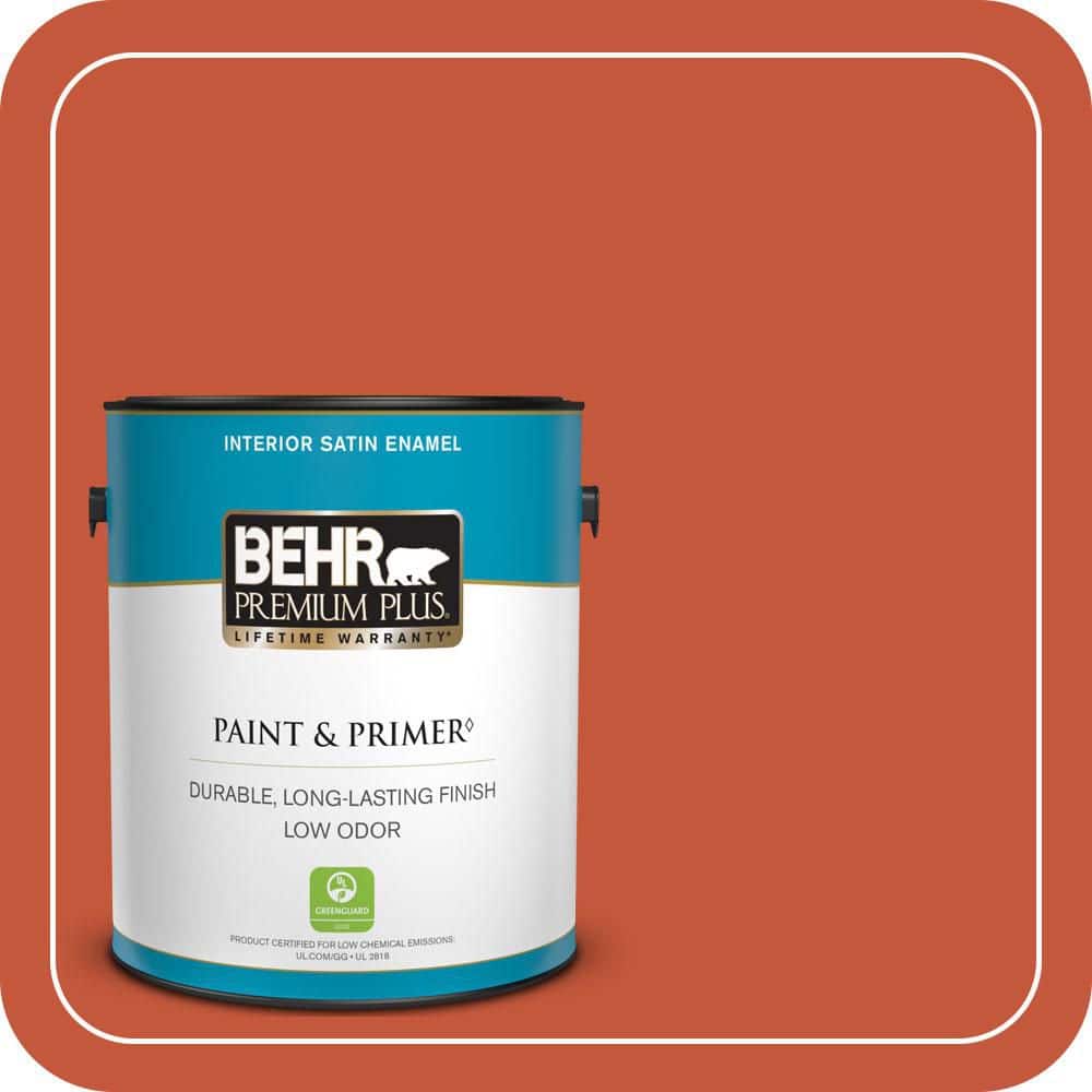 1 gal. #BIC-31 Fire Coral Satin Enamel Low Odor Interior Paint & Primer price history on PriceWatchPro