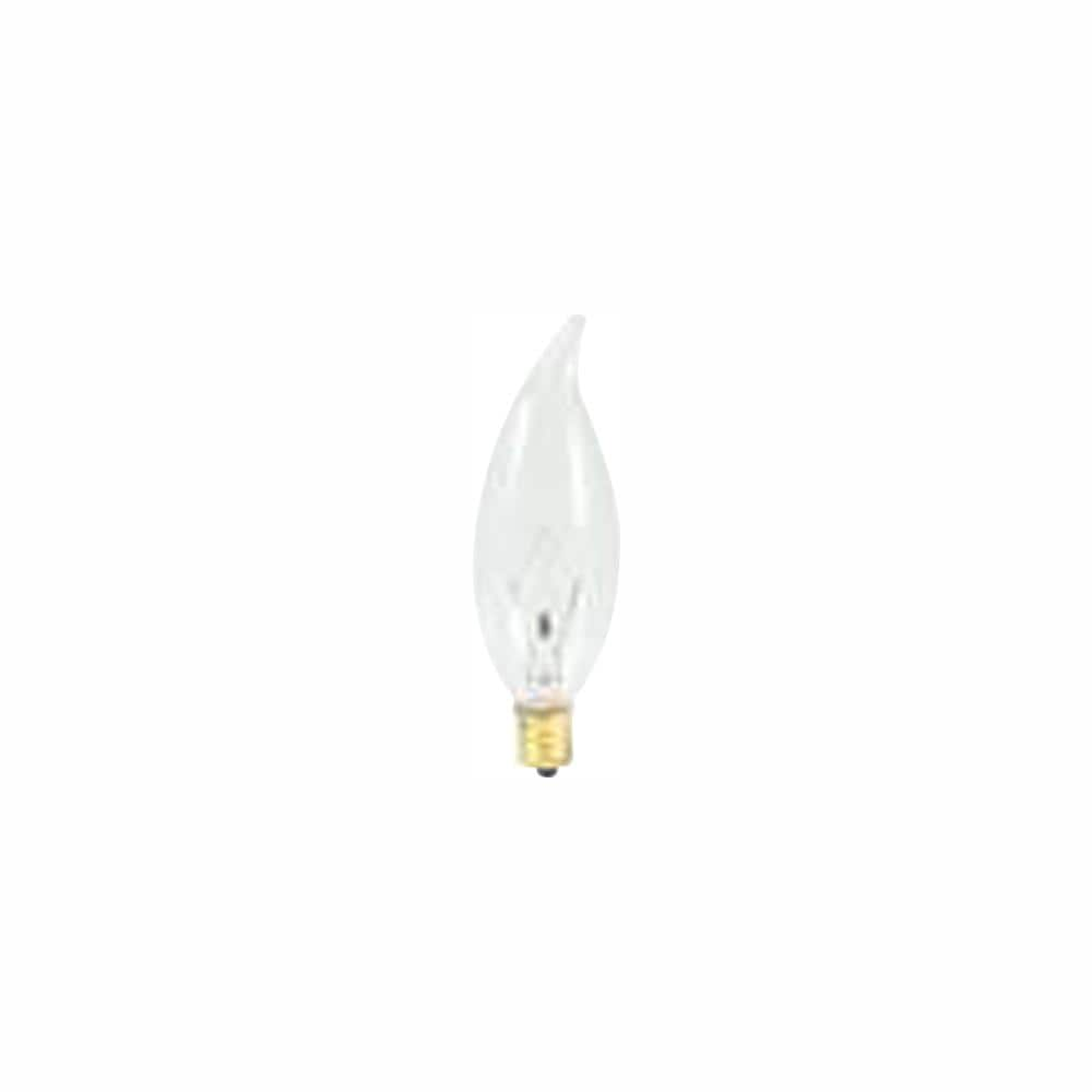 Bulbrite 25-Watt Warm White Light CA10 (E12) Candelabra Screw Base ...