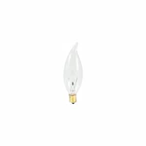 25-Watt Warm White Light CA10 (E12) Candelabra Screw Base Dimmable Clear Incandescent Light Bulb,2700K (50-Pack)