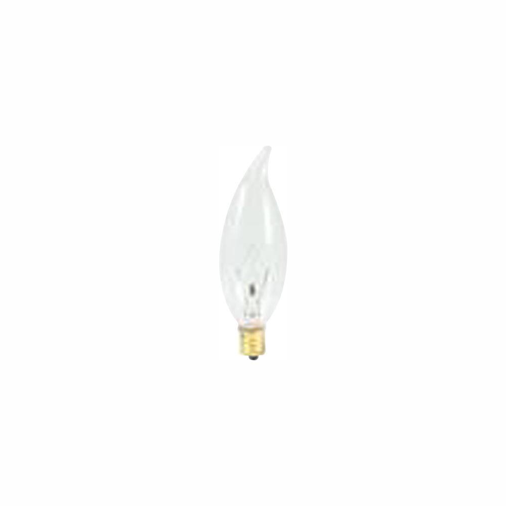 25-Watt Warm White Light CA10 (E12) Candelabra Screw Base Dimmable Clear In