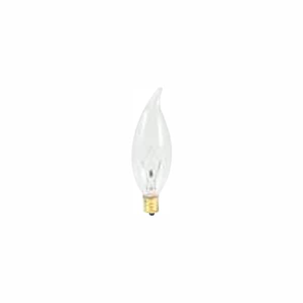 25-Watt Warm White Light CA10 (E12) Candelabra Screw Base Dimmable Clear Incandescent Light Bulb,2700K (50-Pack)