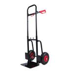 Heavy duty manual truck with double handles and 10  in.rubber wheels 330 lb