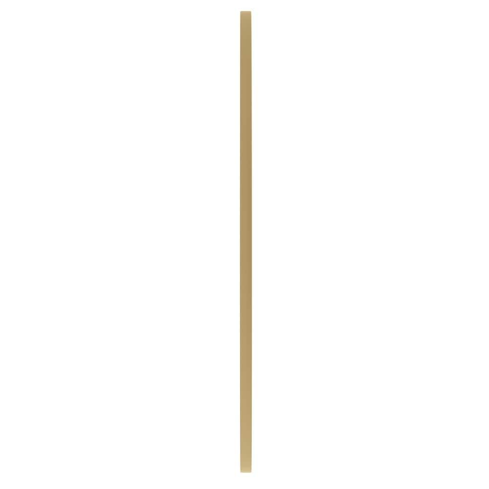 36-Inch Gold Round Metal Wall Mirror