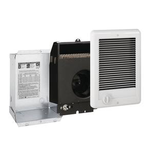 240-volt 1,000-watt Com-Pak In-wall Fan-forced Electric Heater in White with Thermostat