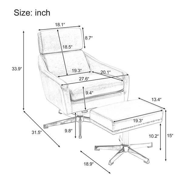 Austin leather swivel online armchair