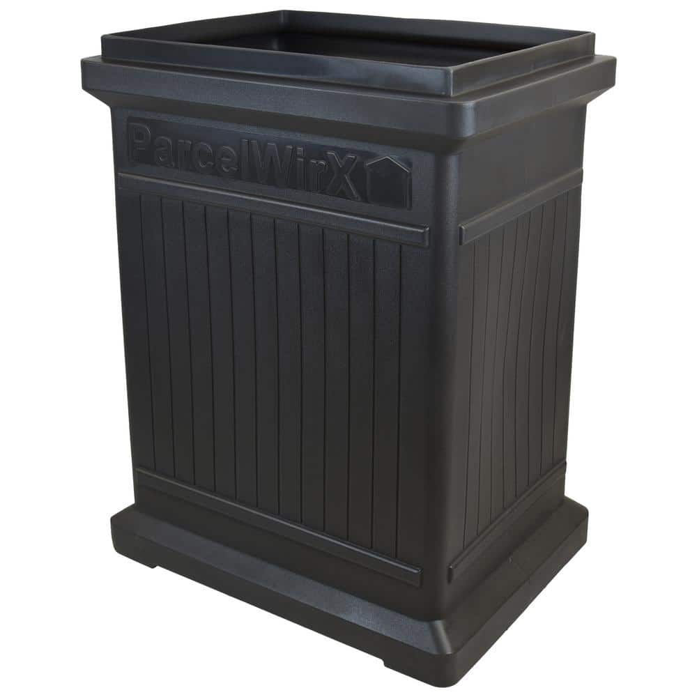 Graphite Vertical Plastic Package Delivery Box