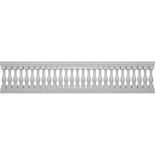 Ekena Millwork Fiberthane Legacy Balustrade 168 in. L x 38 in. H Fiberglass Railing Kit