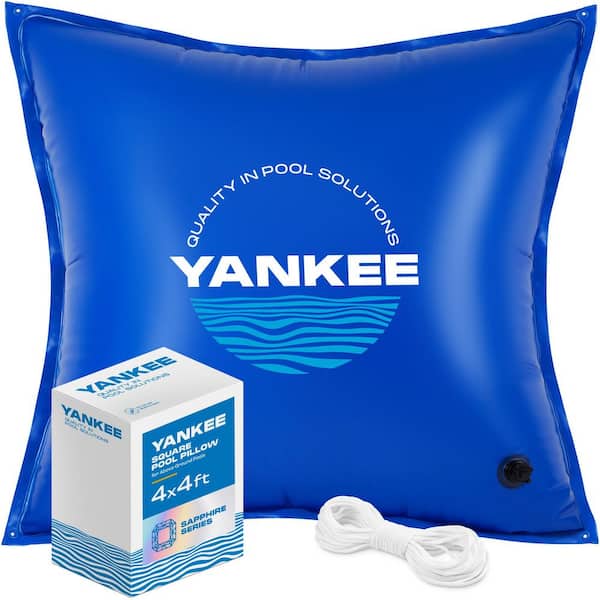 YANKEE POOL PILLOW Yankee 4x4 Ft Pool Pillow-Extra Durable 0. 4mm PVC, Protects Above-Ground Pools in Winter, Prevents Ice Damage