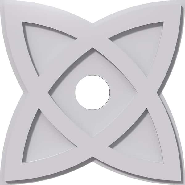 Ekena Millwork 1 in. P X 6 in. C X 16 in. OD X 3 in. ID Cosmo Architectural Grade PVC Contemporary Ceiling Medallion