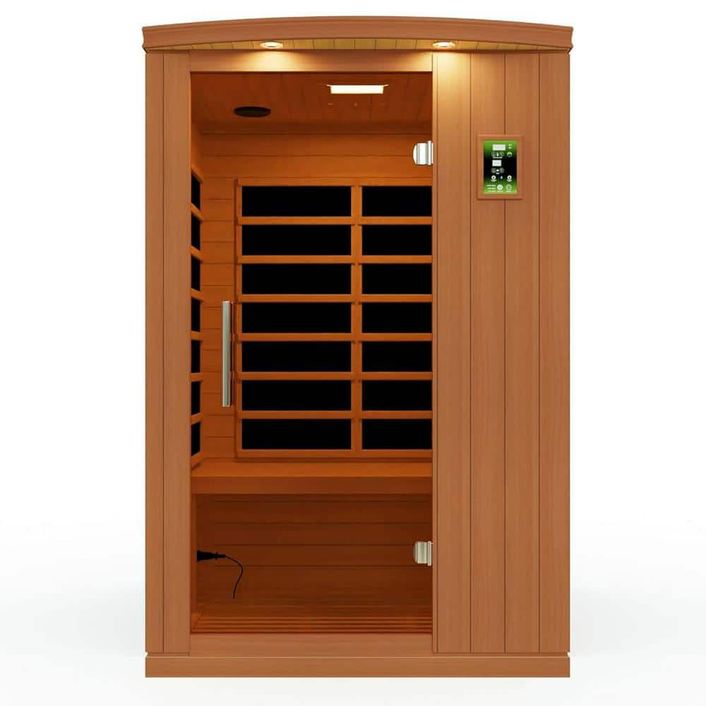 DYNAMIC SAUNAS Venice Elite 2-Person Indoor Ultra Low EMF FAR Infrared ...