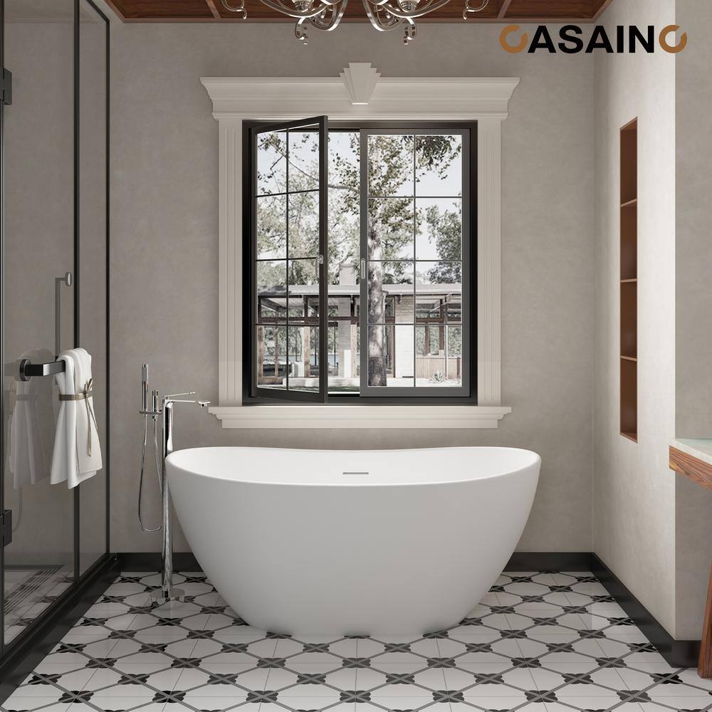 Chrome Plated Freestanding Bathtub Faucet with Handshower