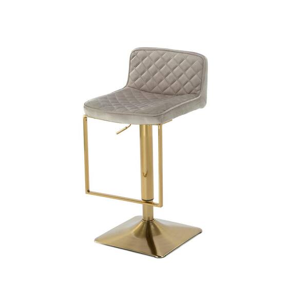 beige velvet bar stools