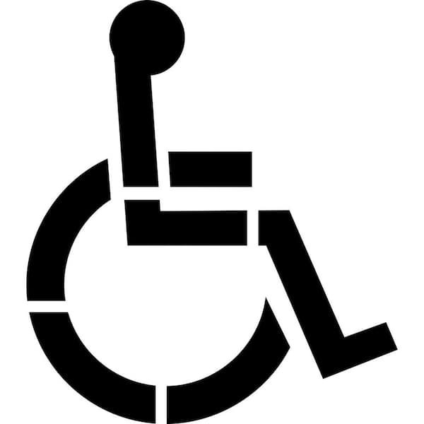42 in. One Part Handicap Stencil