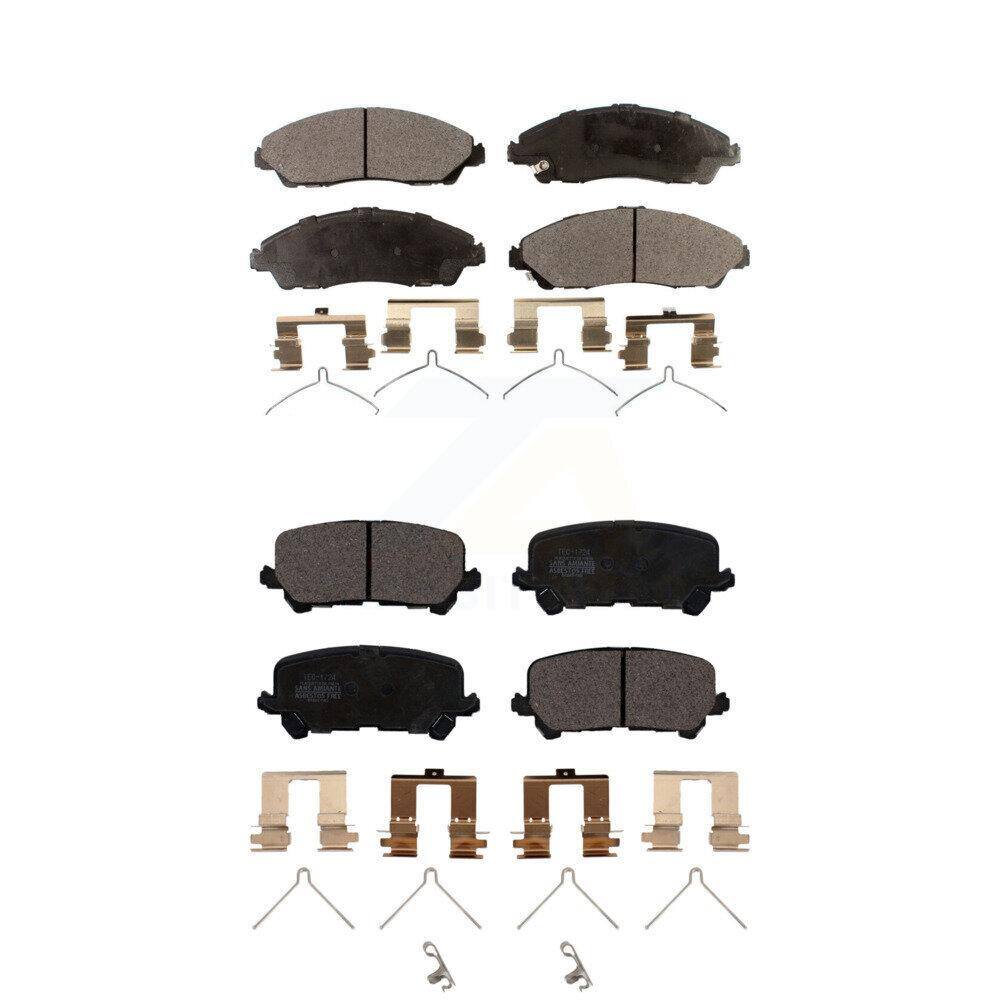 TEC Front Rear Ceramic Brake Pads Kit For Honda Pilot Acura MDX ...