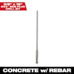 Milwaukee 3/8 in. x 18 in. 4-Cutter SDS-PLUS Carbide Drill Bit 48