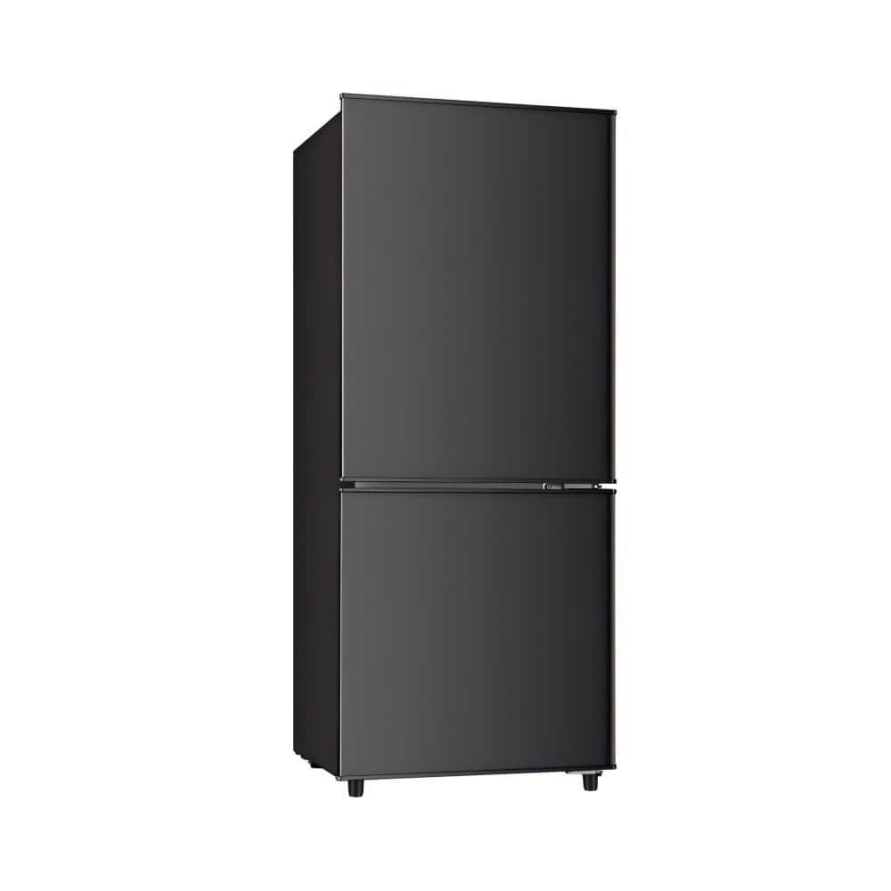 17.6 in. 4 cu.ft. Mini Refrigerator in Black with Bottom Door Freezer, Manual Defrost