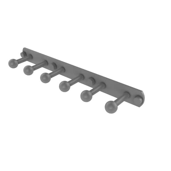 Allied Brass Prestige Skyline Collection Knob Robe/Towel Hook in Matte Gray