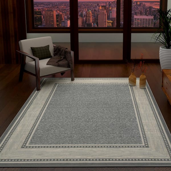 Ottomanson Machine Washable Non-Slip Bordered Area Rug For Living Room,  Hallway Runner, Entryway Rug & Reviews