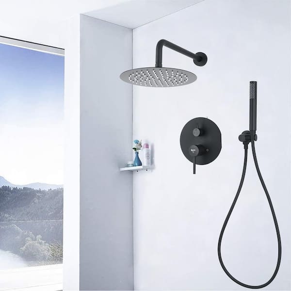 shower head, wall mounted _ three-way adjustable