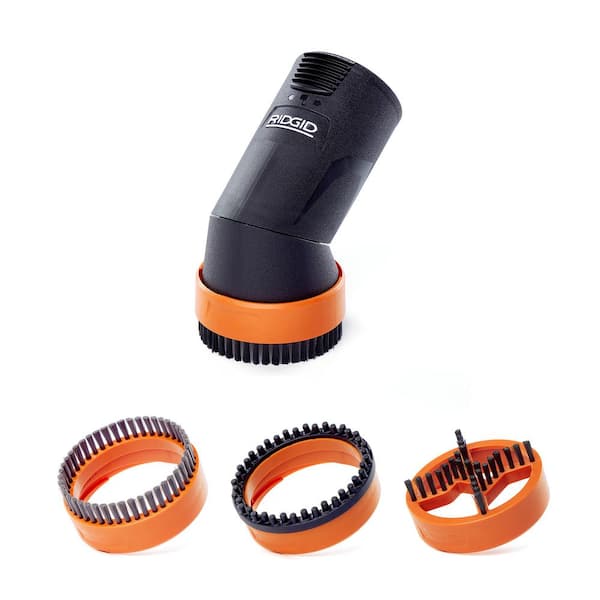 2-1/2 in. MAX2501A NXT Max Rotating Dusting Brush Shop Vacuum Attachment with Shoe Kit for RIDGID NXT Wet Dry Vacs
