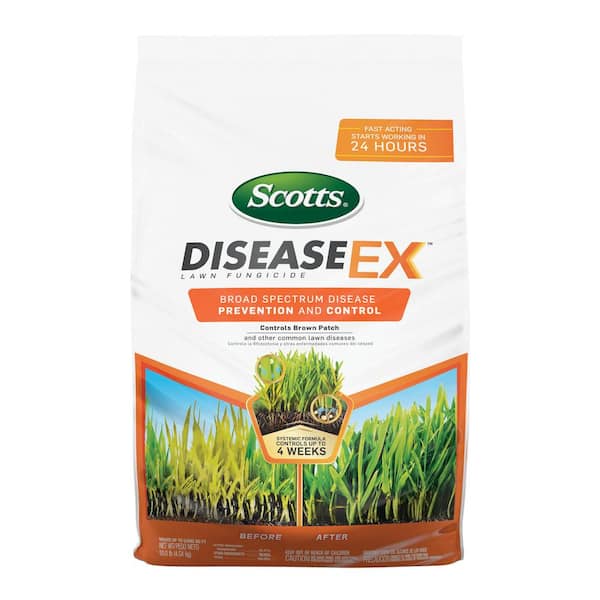 Scotts DiseaseEx 10 lbs. Treats Up to 5,000 sq. ft. Lawn Fungicide Controls and Prevents Disease Up to 4 Weeks