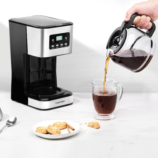 Chefman 12- Cup Programmable Coffee Maker Electric Brewer Digital