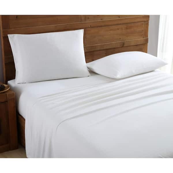 Unbranded Mhf Home 4-Piece White Solid Queen Sheet Set